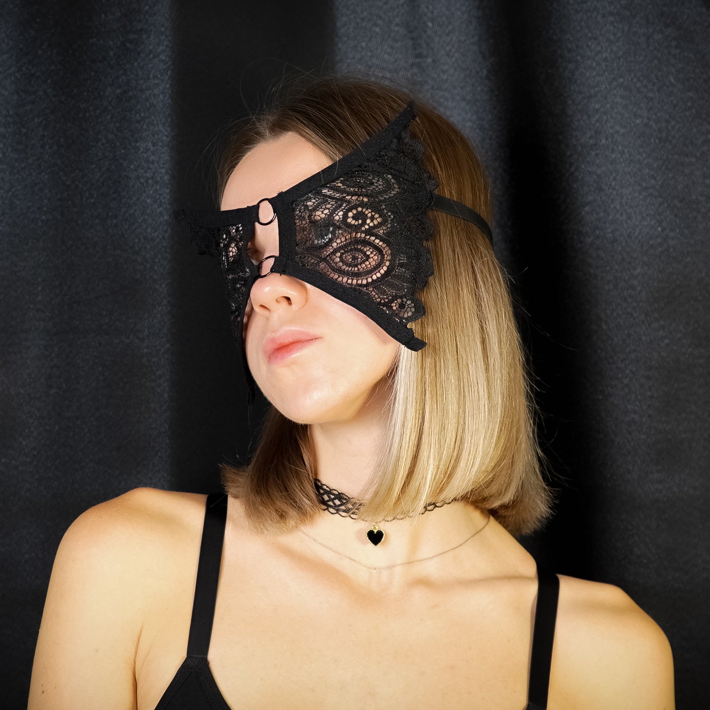 Butterfly Mask, BDSM Mask, Carnival Mask, Lace face mask #28