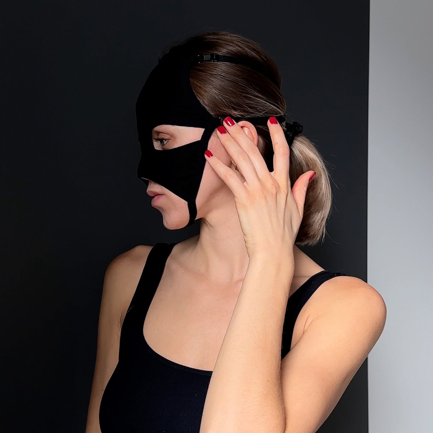 Black Bondage Mask #82