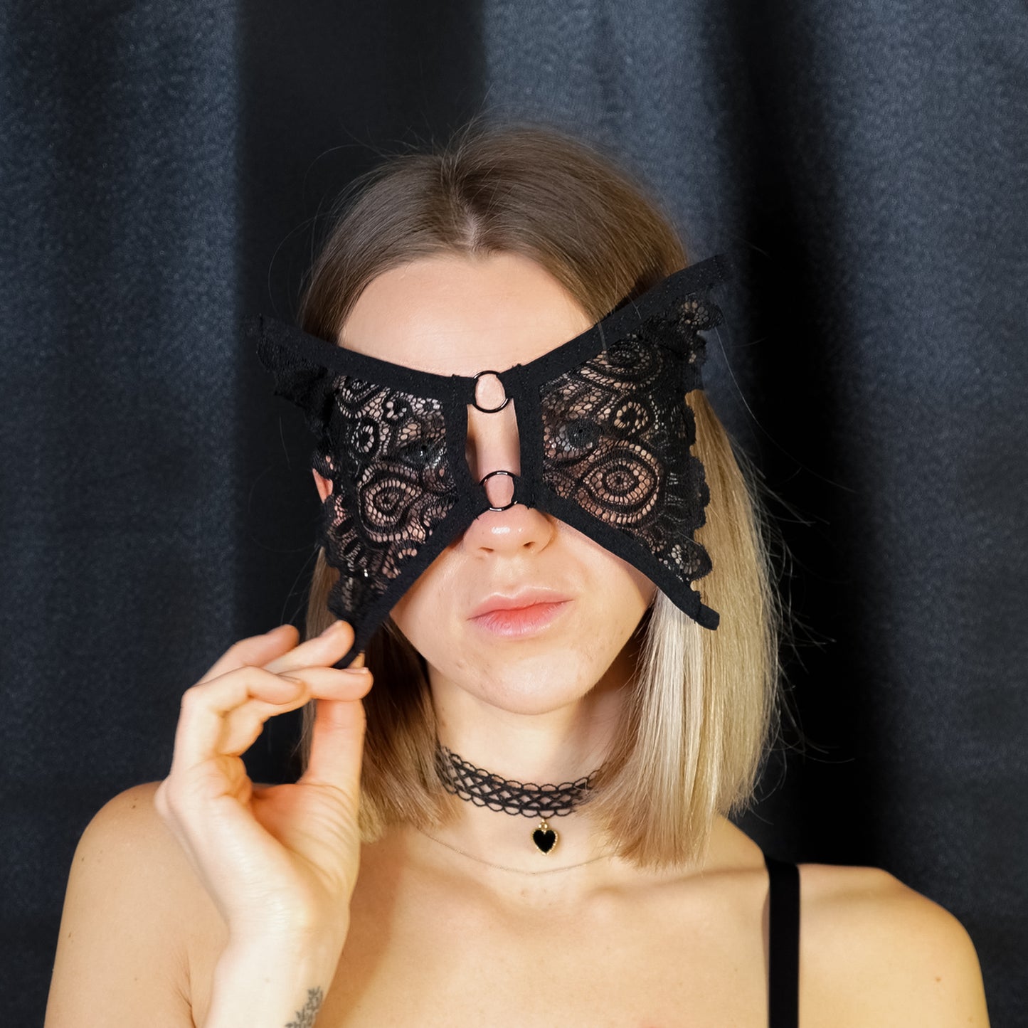 Butterfly Mask, BDSM Mask, Carnival Mask, Lace face mask #28