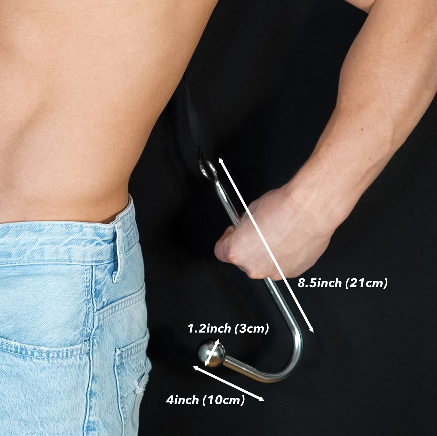 ANAL HOOK WITH COLLAR #123