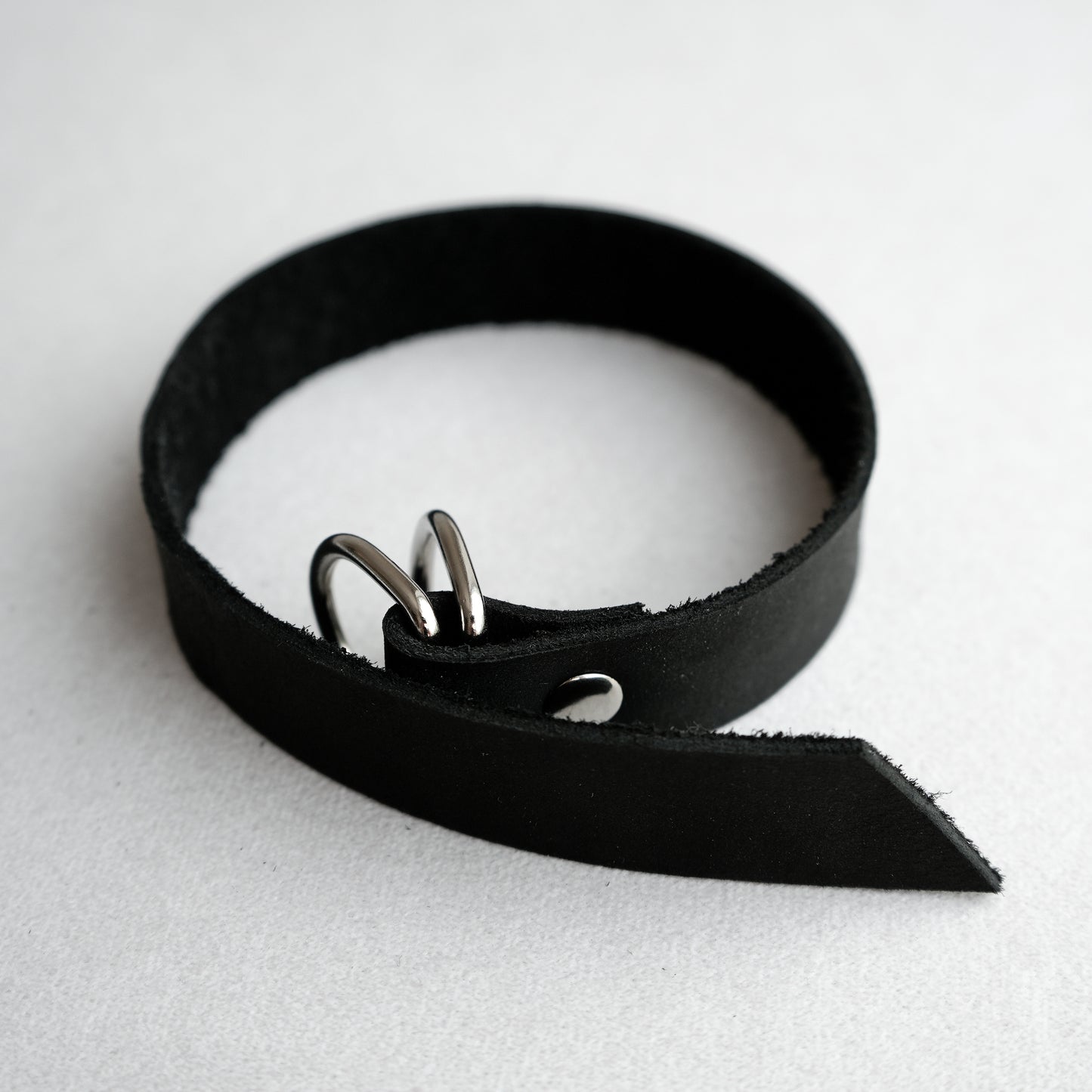 10.5'' LEATHER COCK RING #206